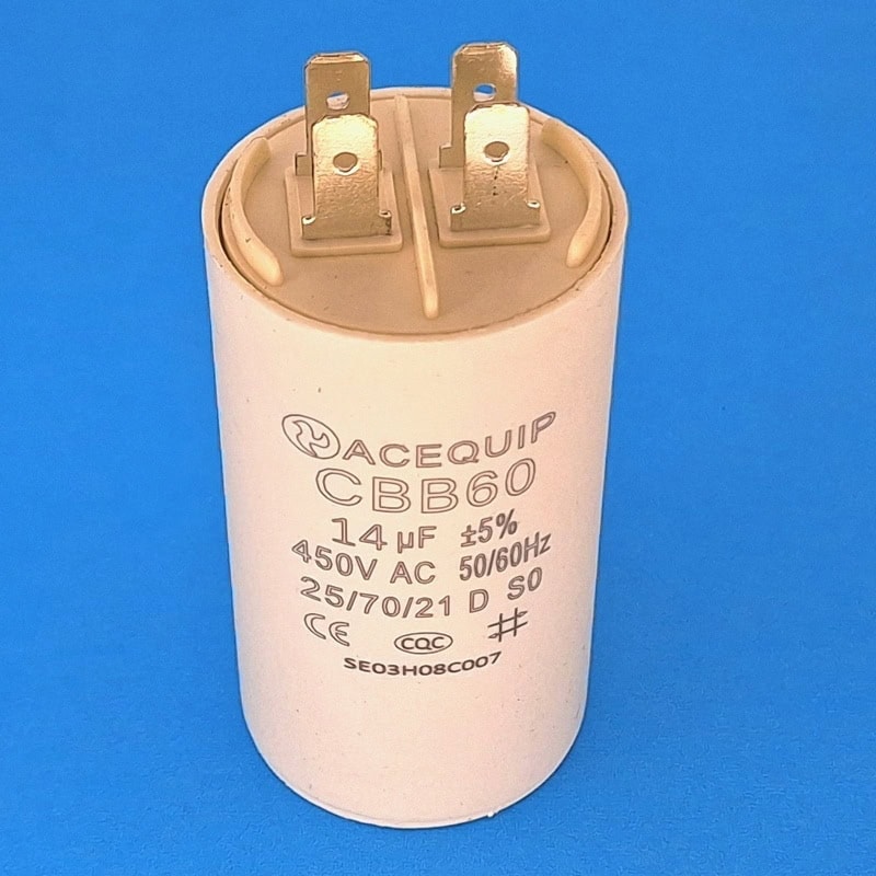 14yF plastic capacitor