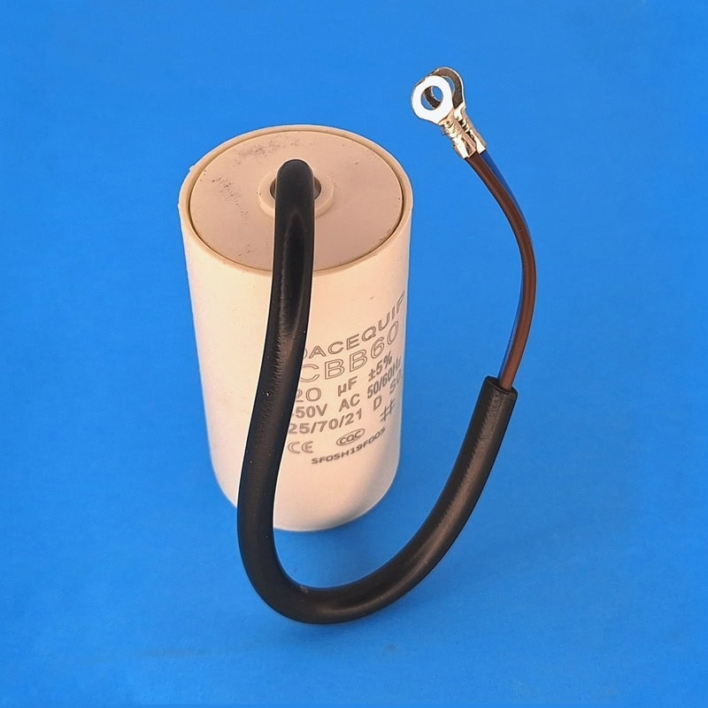 20yF plastic capacitor with lead