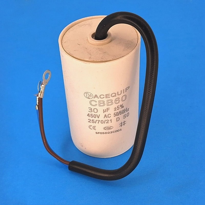 30yF plastic capacitor with lead