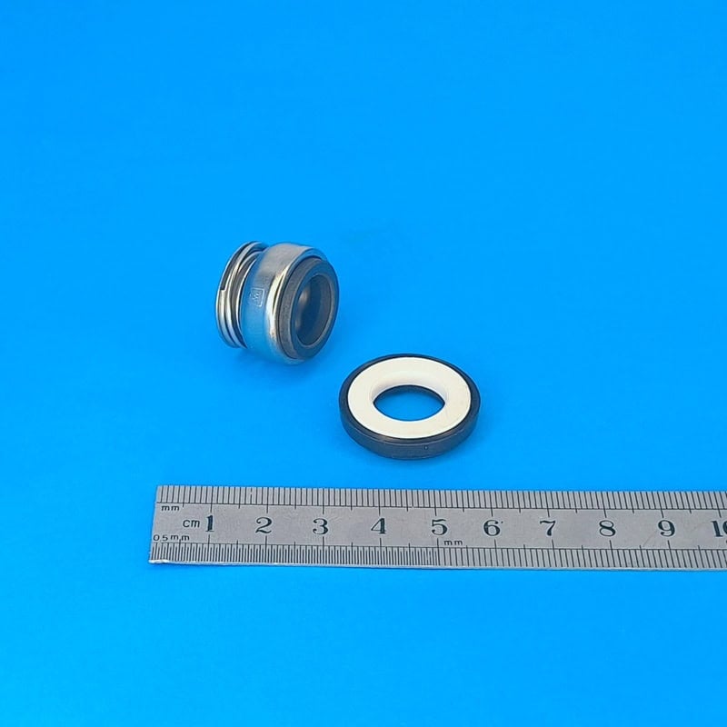 Mechanical Seal Type 55 12mm shaft with nitrile rubbers Carbon Ceramic faces with thin stationary. Equivalent to Davey 33034 and Onga 700270K