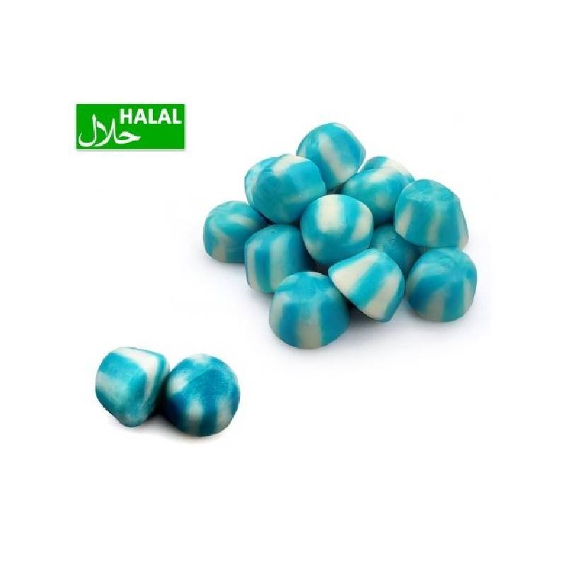 Jelly Blauwe getwiste kussentjes snoep Dulce Plus