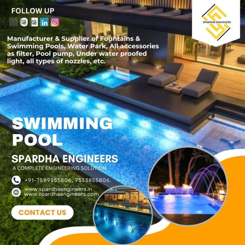Step-by-step swimming pool construction process by Spardha Engineers