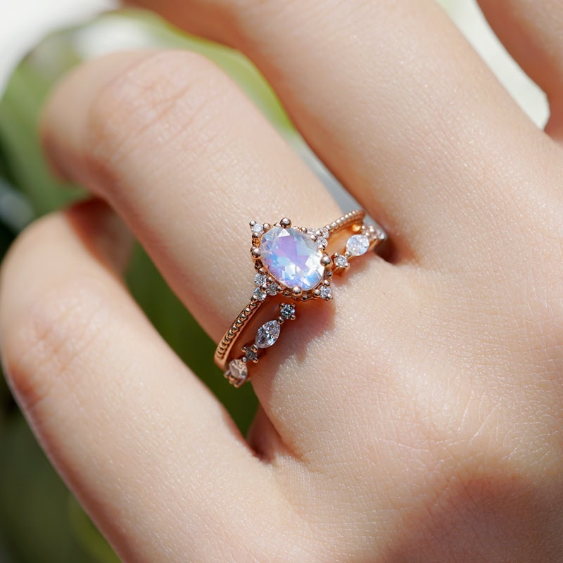 Open Ended Marquise Cut Diamond Wedding Band - Izzy - Image 5