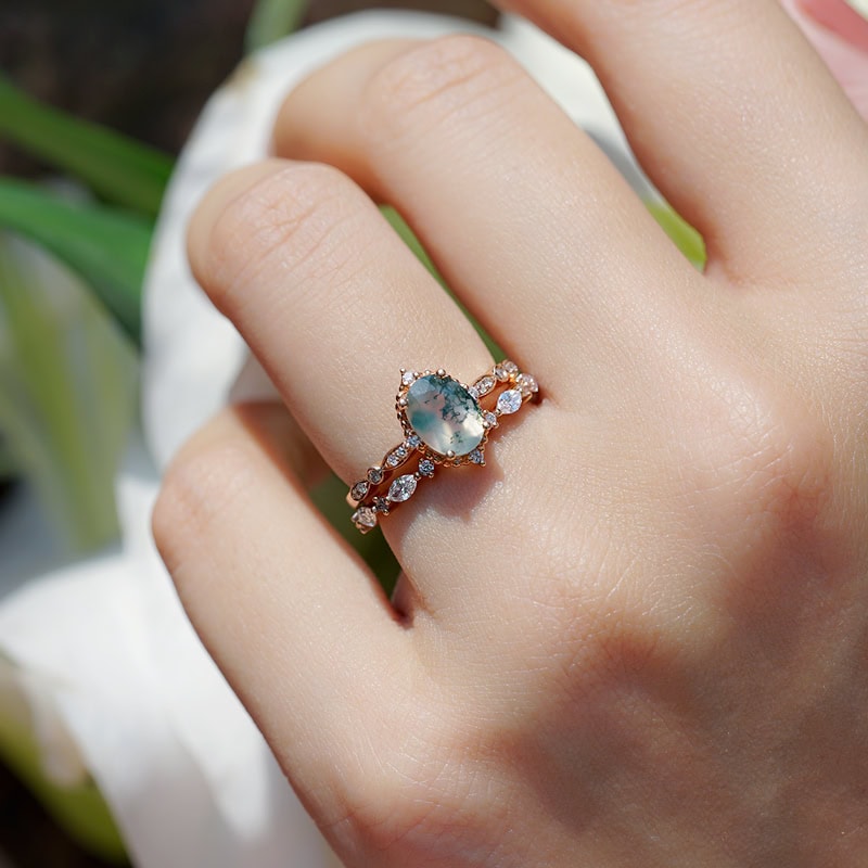 Open Ended Marquise Cut Diamond Wedding Band - Izzy - Image 7