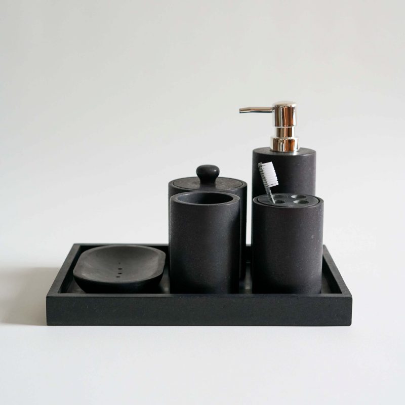 Black Andesite Bathroom Amenities