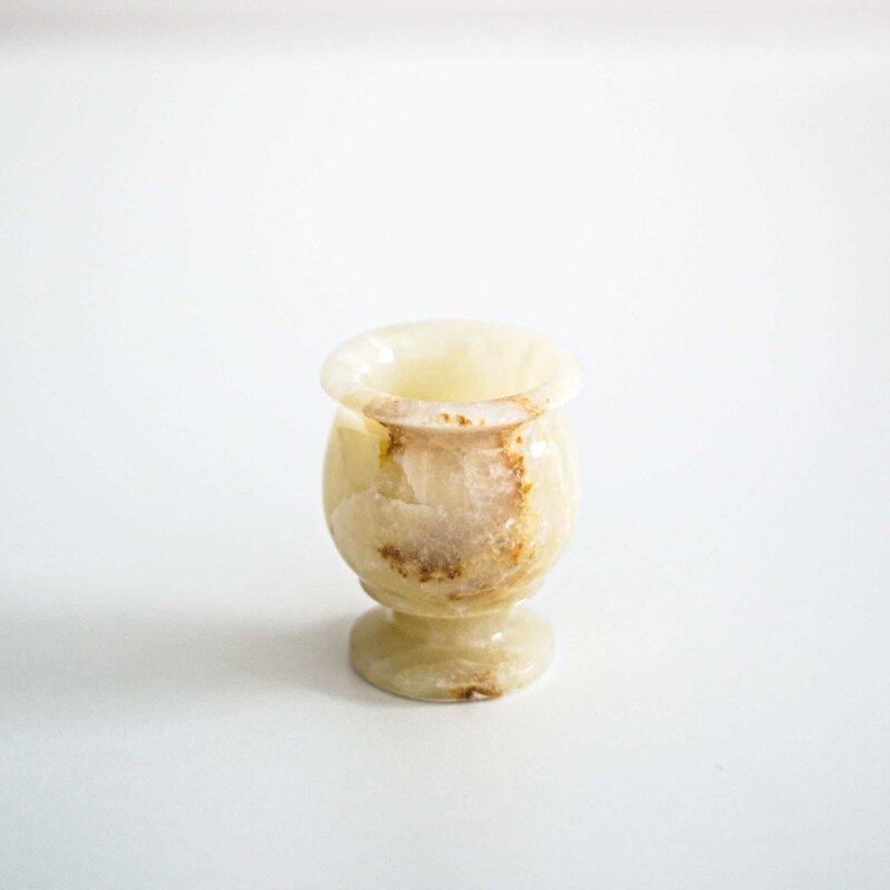 Luna Onyx Marble Cup