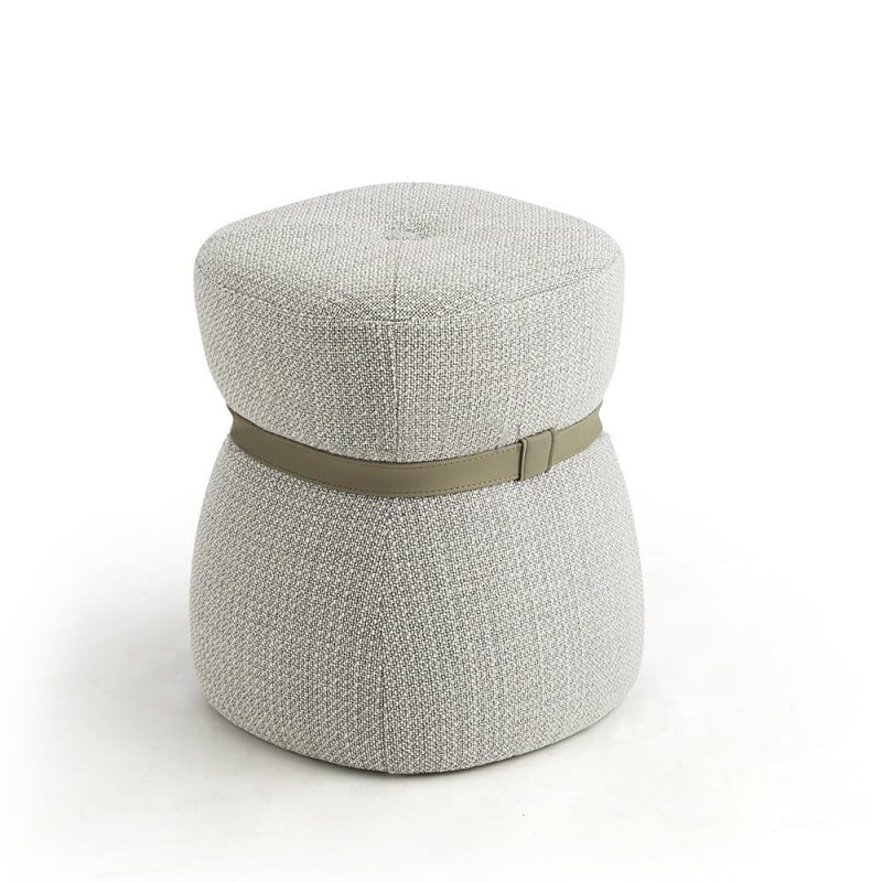 Cozy Fabric Vanity Stool