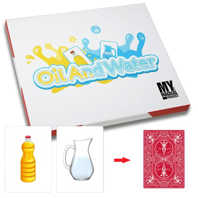 Agua y aceite truco de magia con cartas