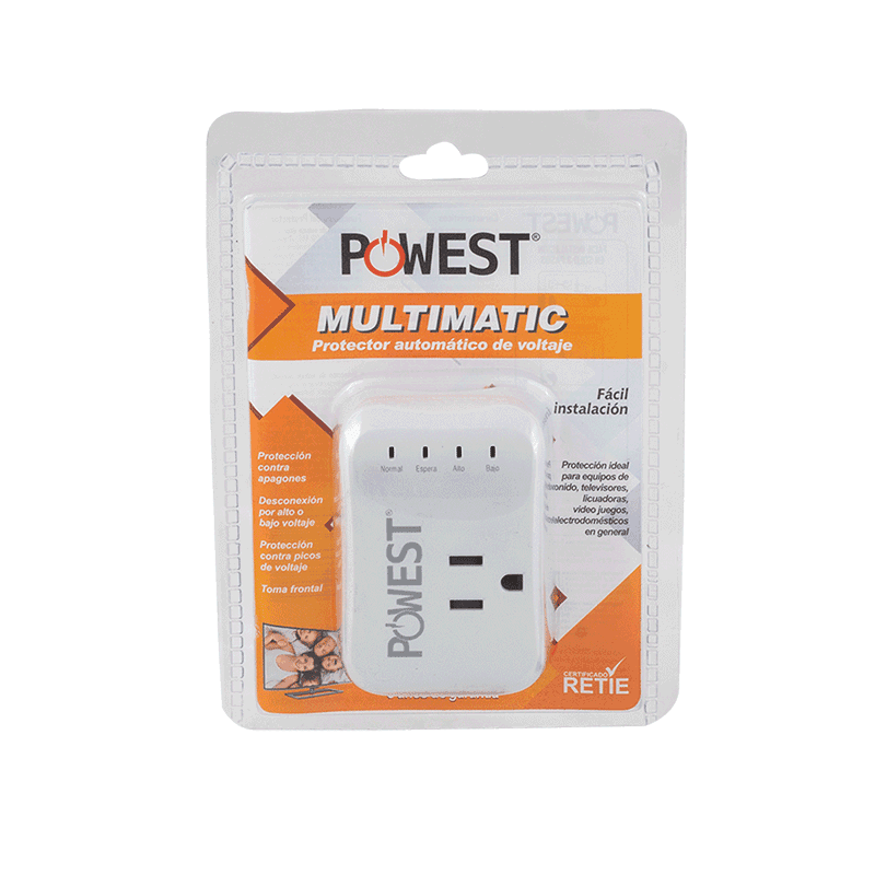 PROTECTOR DE VOLTAJE POWEST MULTIMATIC 120V/10A