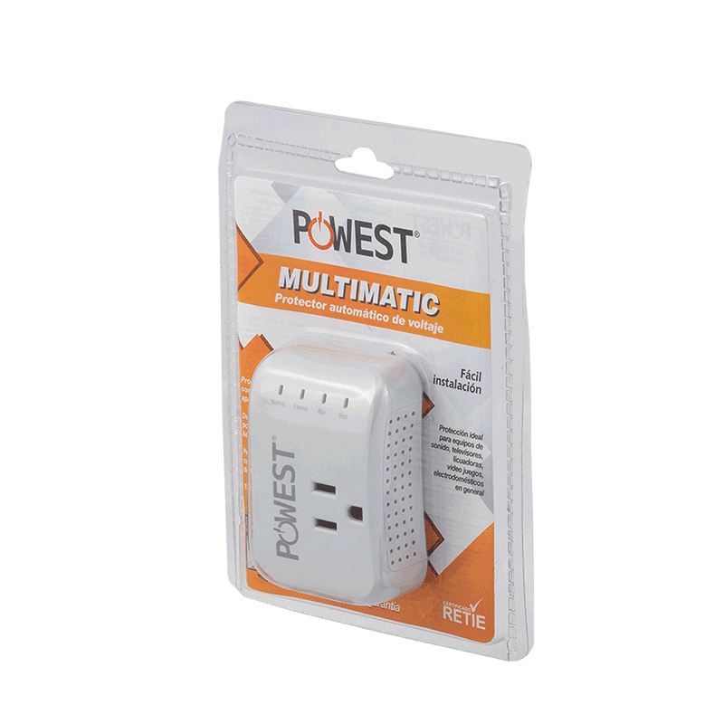 PROTECTOR DE VOLTAJE POWEST MULTIMATIC 120V/10A