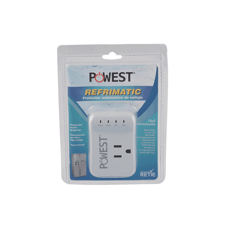 PROTECTOR DE VOLTAJE POWEST REFRIMATIC 120V/10A