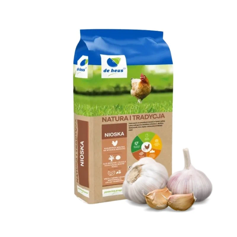 Grūdų mišinys vištoms dedeklėms su Česnaku (25kg)