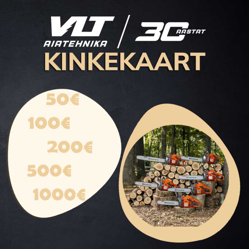 VLT KINKEKAART 50€/100€/200€/500€/1000€