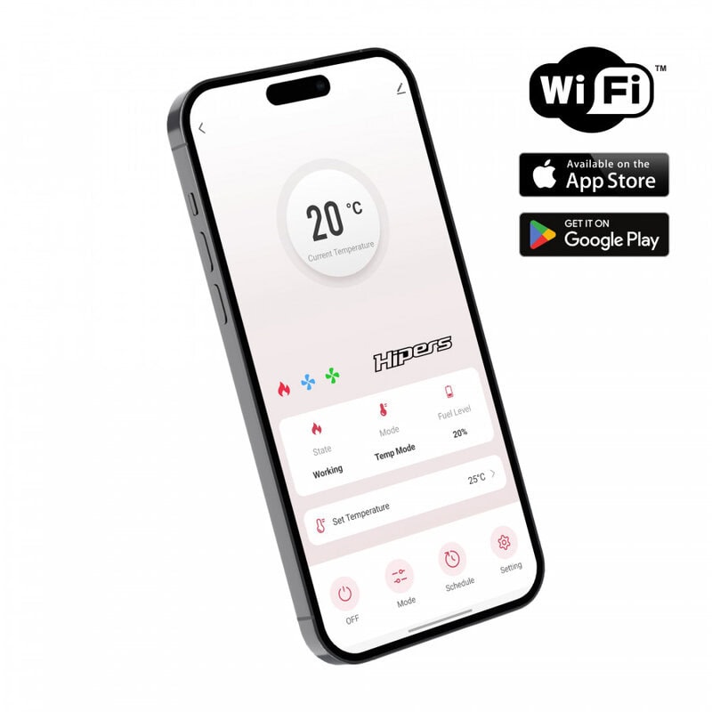 Infrapuna soojuskiirgur, diisel 10,4 kW DHOE-90H WIFI, Veltron / Hipers - Image 3