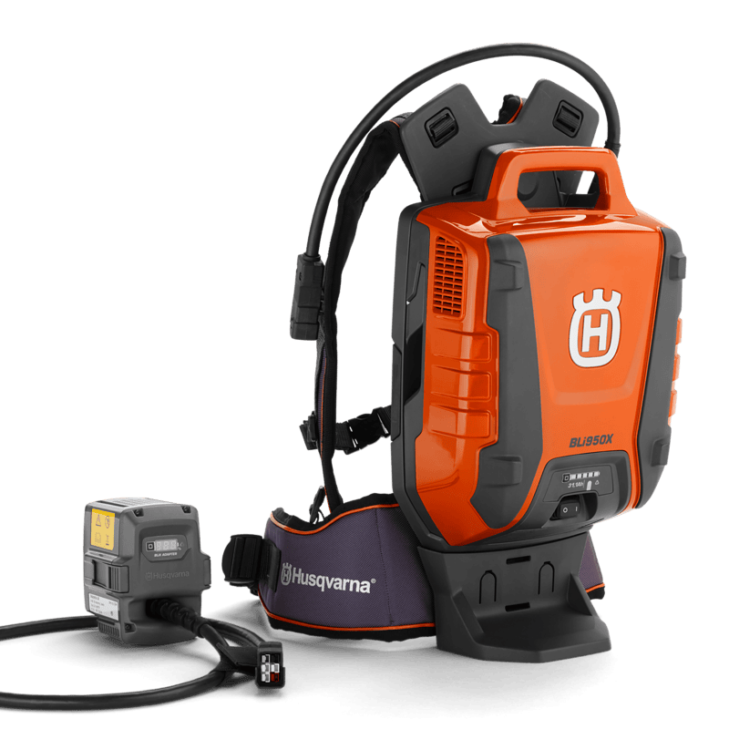 Husqvarna seljaskantav aku BLi950X koos rakmetega