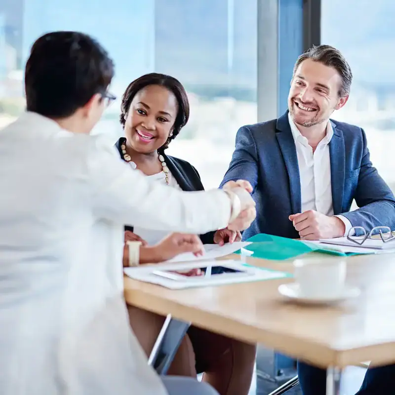 Business handshake agreement