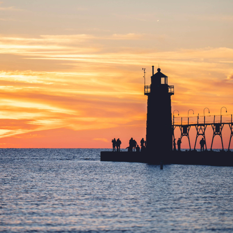Skyline of downtown Kalamazoo Michigan
