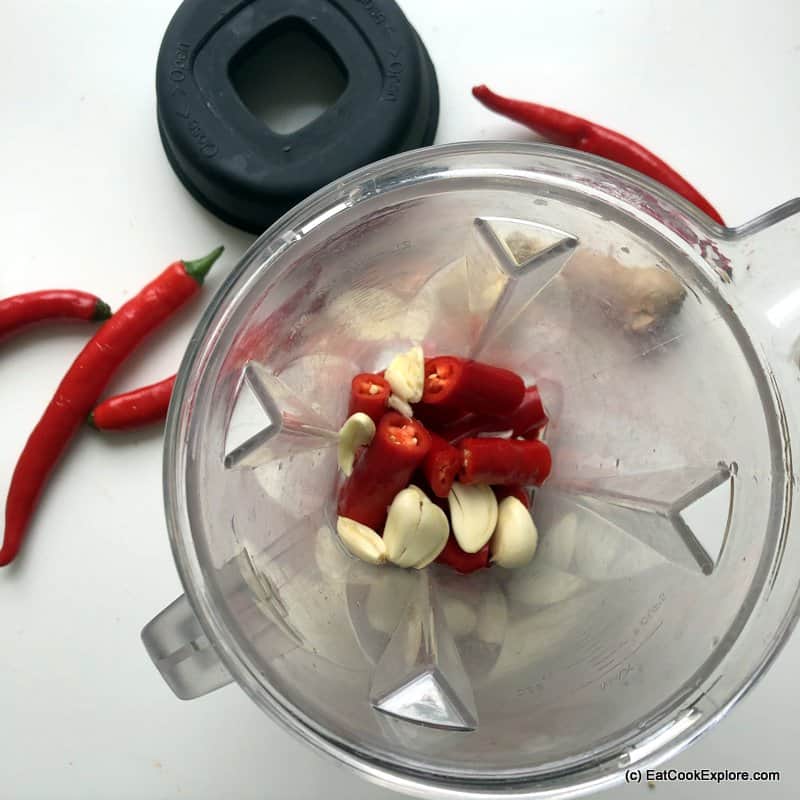 Hainanese Chicken Rice chilli sauce