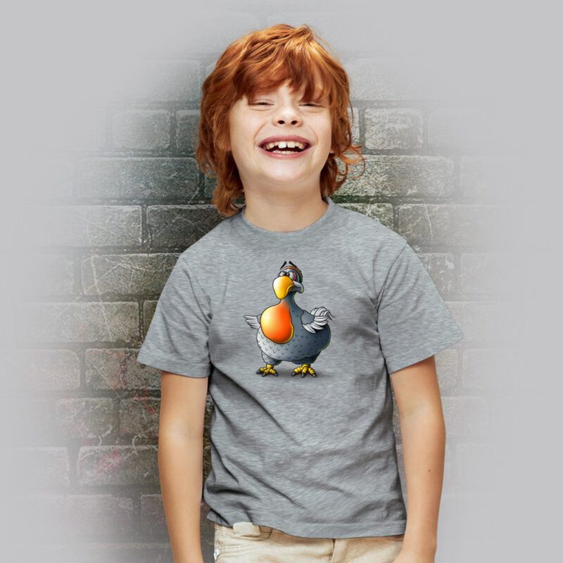 Funnyfriend Kids T-Shirt Dodo grey melange