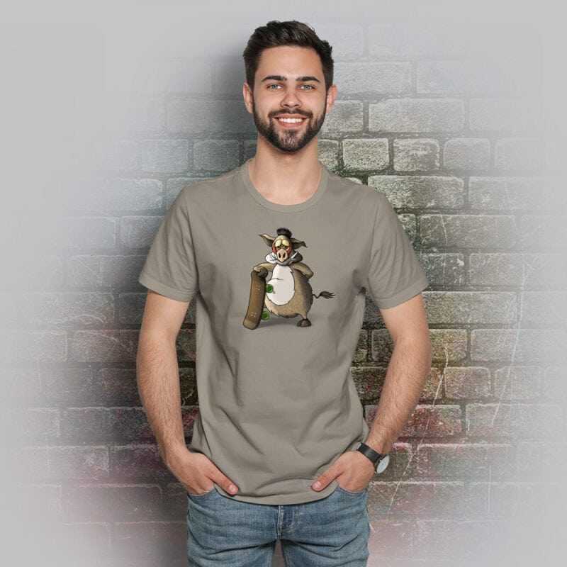Funnyfriend Herren T-Shirt Wildsau khaki