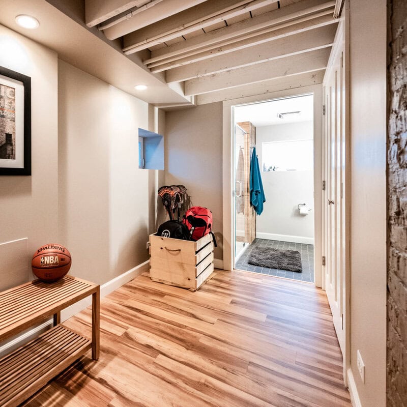 Bathroom Addition in Basement