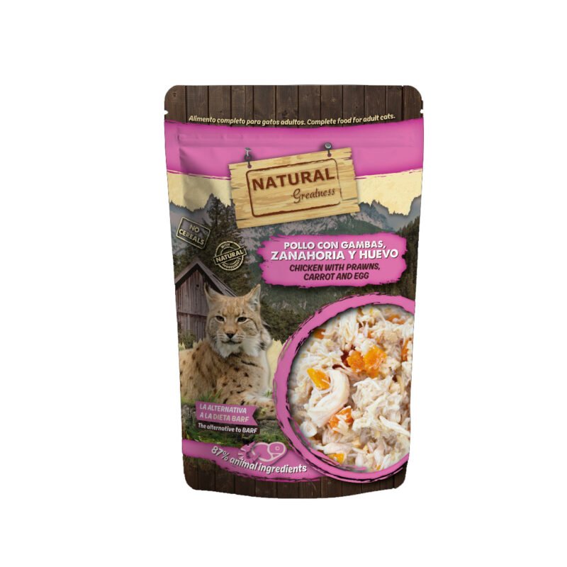 Natural Greatness Pouch Pollo con Gambas