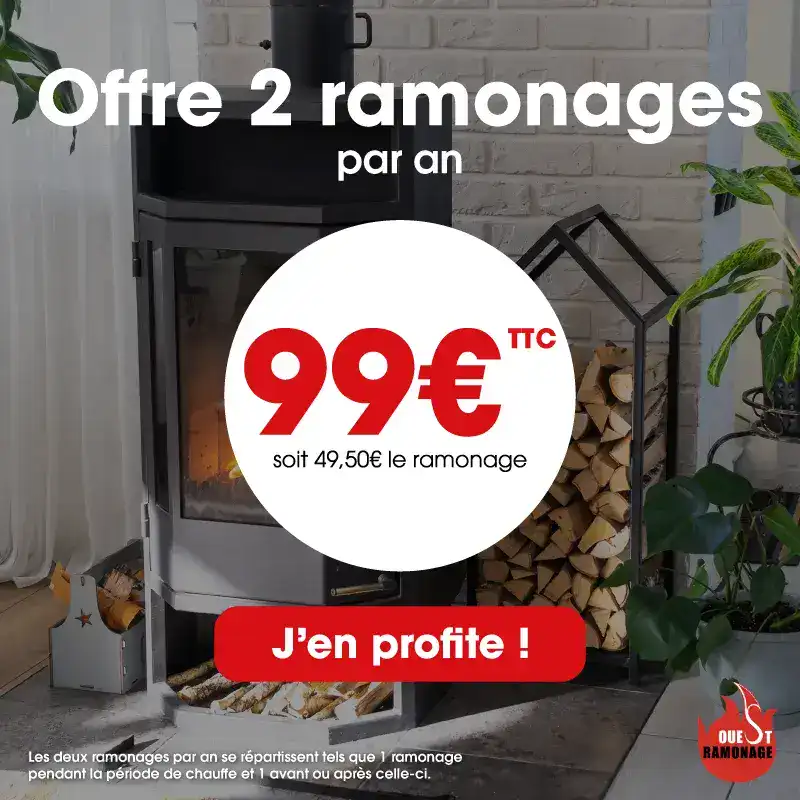 Ouest Ramonage - Ramoneurs certifiés COSTIC en Loire-Atlantique - Offre 2 ramonages par an