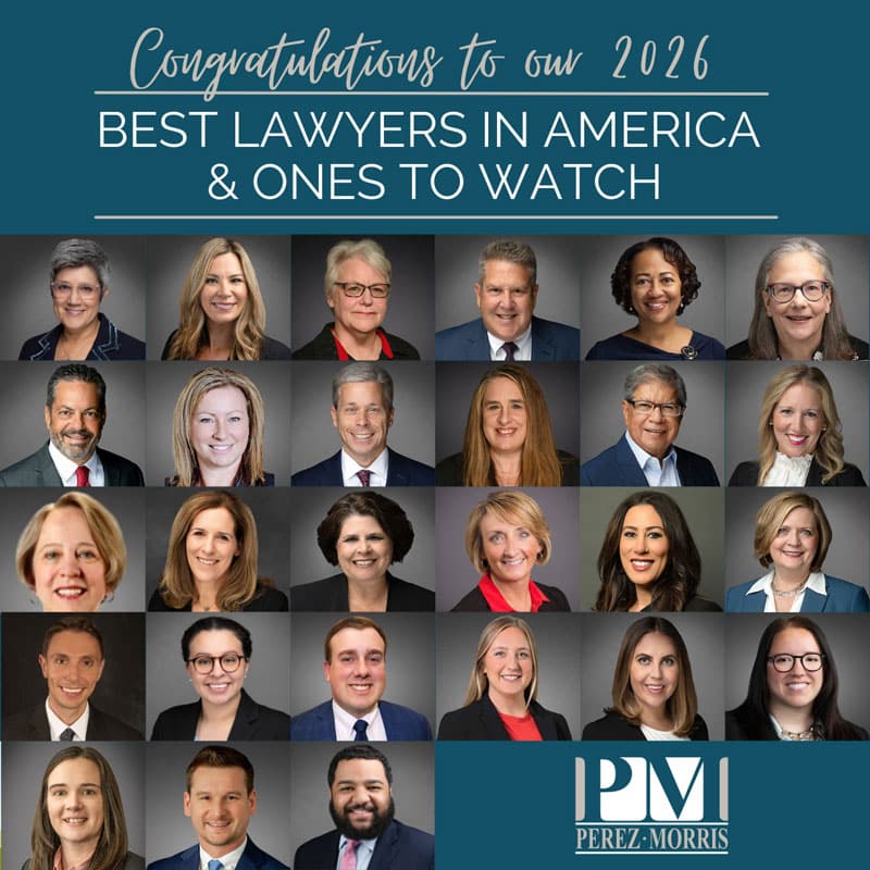 27 Perez Morris Attorneys Named in the 2026 Edition of The Best Lawyers In America©
