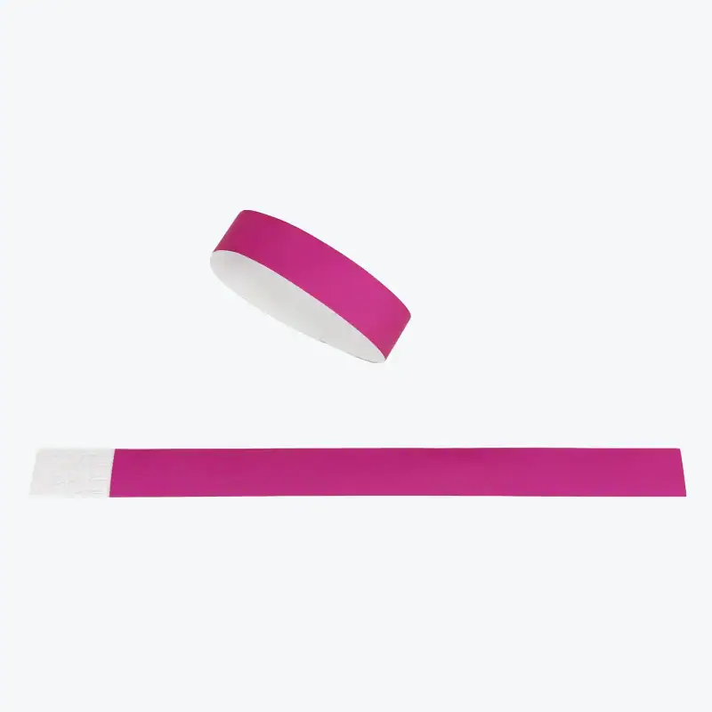 3/4" Plain Tyvek Wristbands