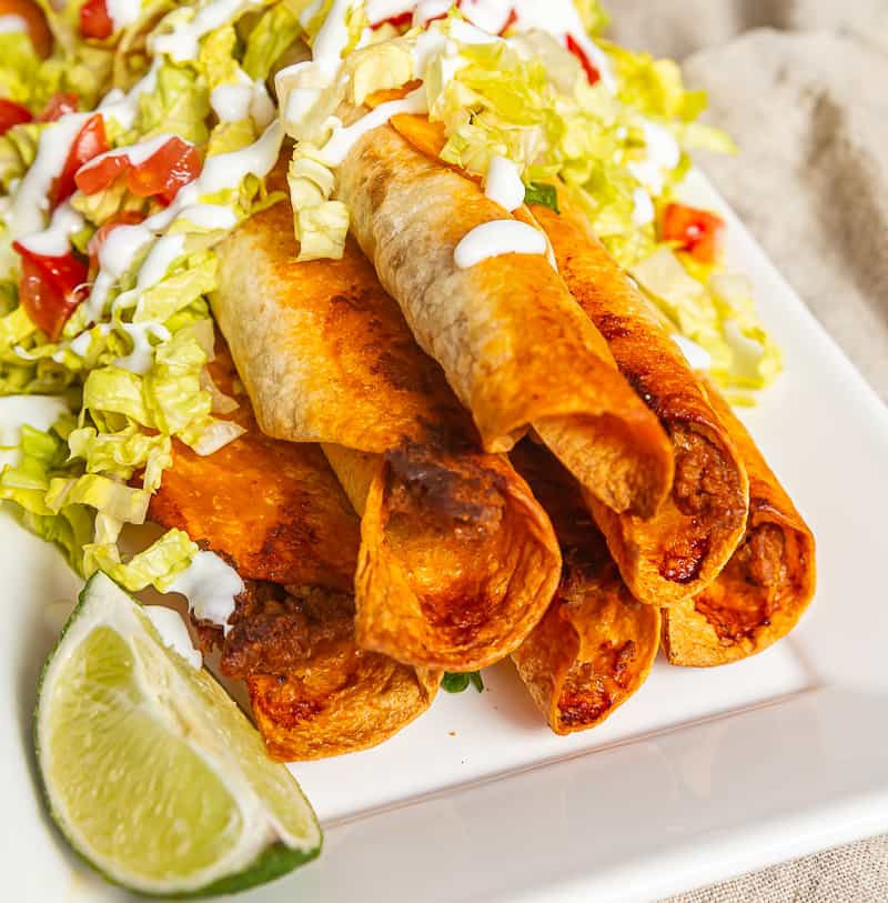Ground Turkey Flautas ( Baked or Airfried ) Basil And Bubbly