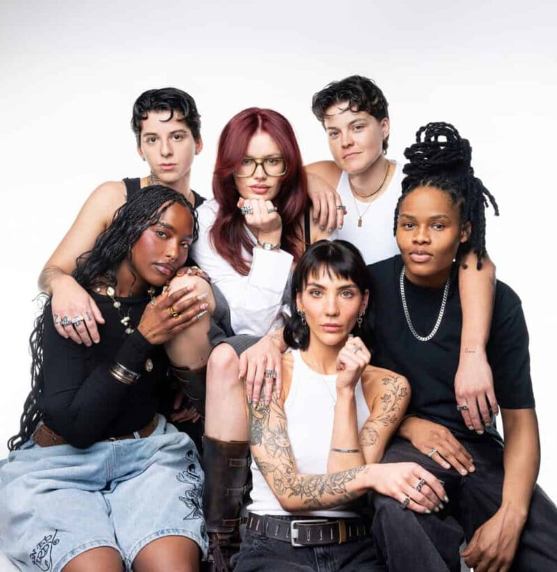 The cast of I Kissed A Girl, in The Cold Magazine