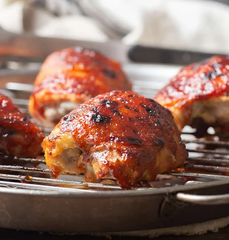 Oven Baked BBQ Chicken Thighs