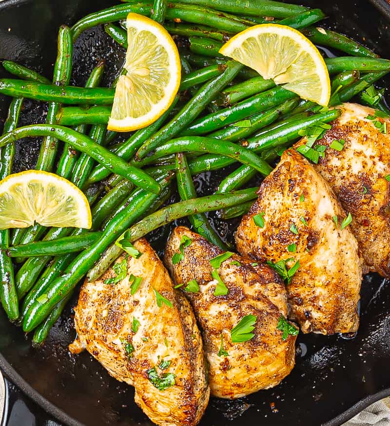 One Pan Lemon Garlic Chicken