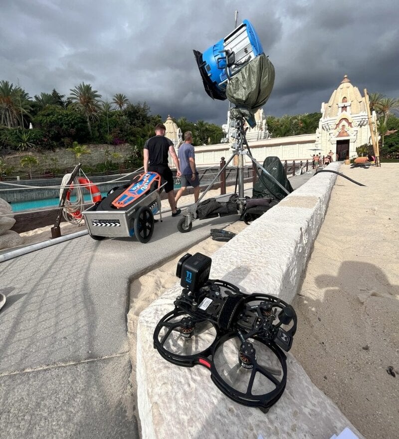 fpv drone in the siam park