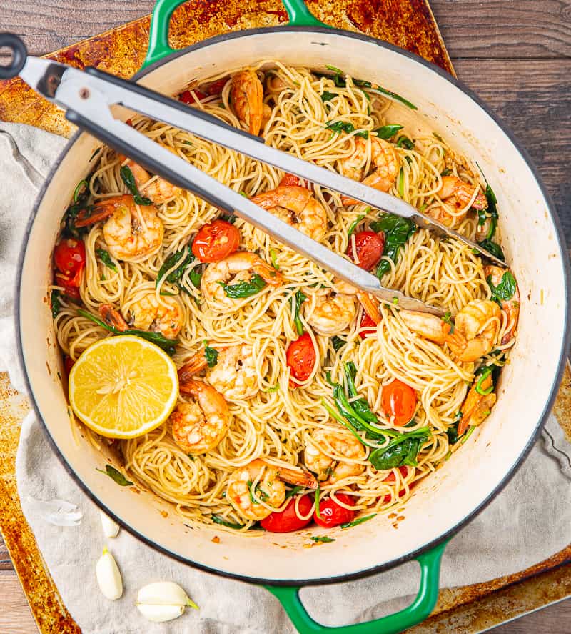 garlic butter shrimp pasta