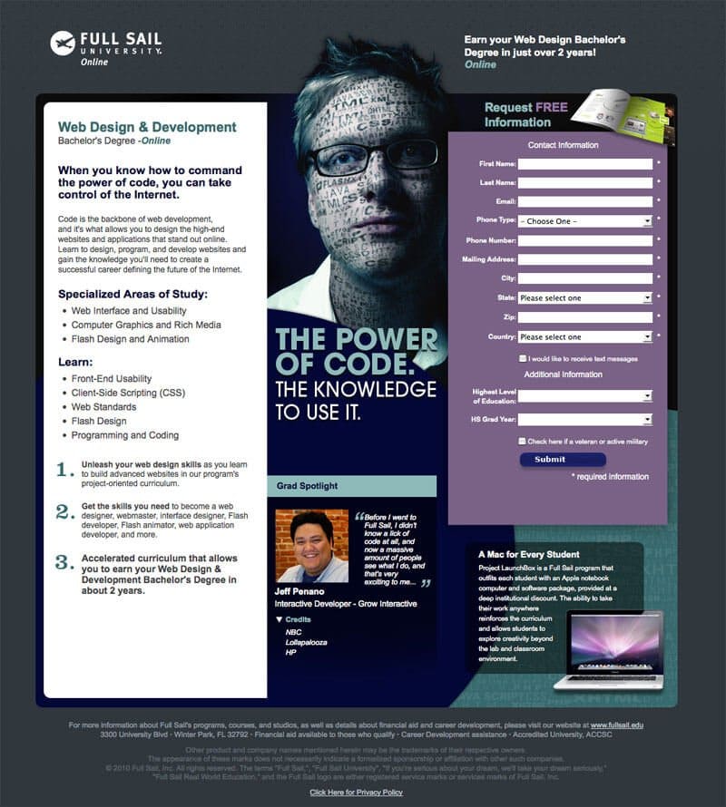 Slow Landing Page