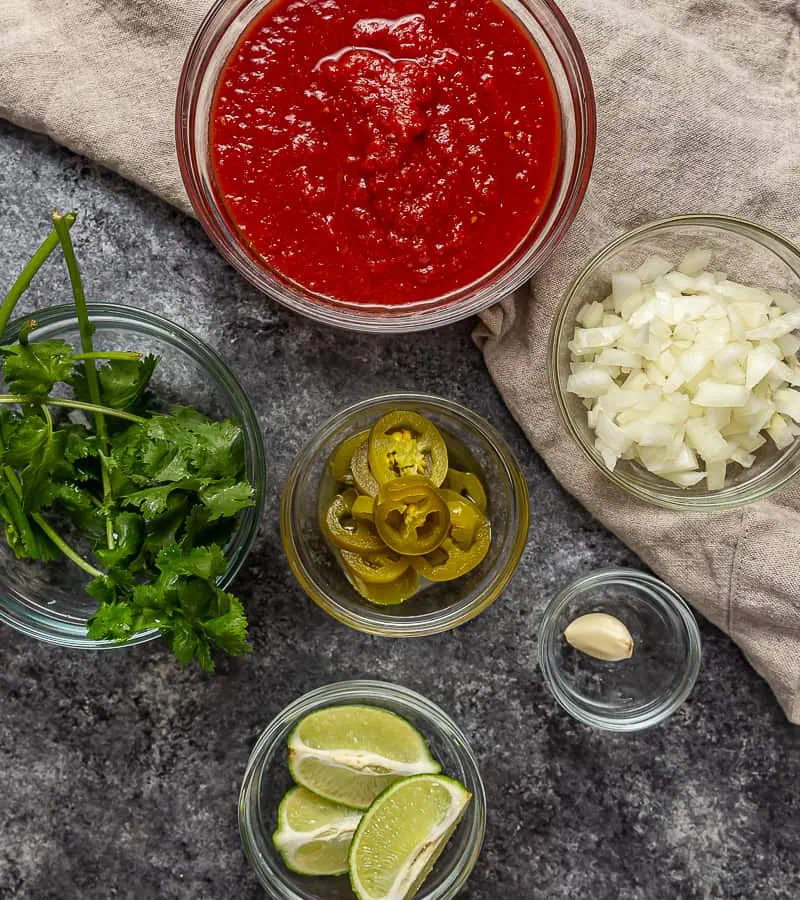 ingredients for salsa