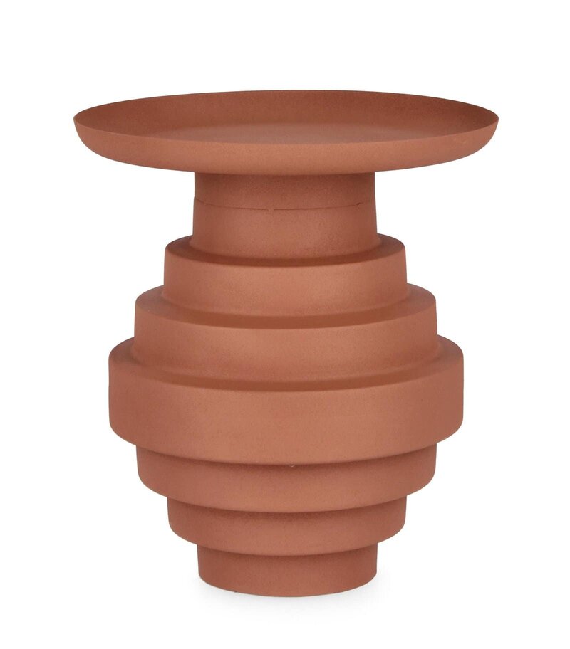 Vaso in terracotta effetto moderno, design elegante e materiali naturali, perfetto per il decor e l’arredamento outdoor e indoor.