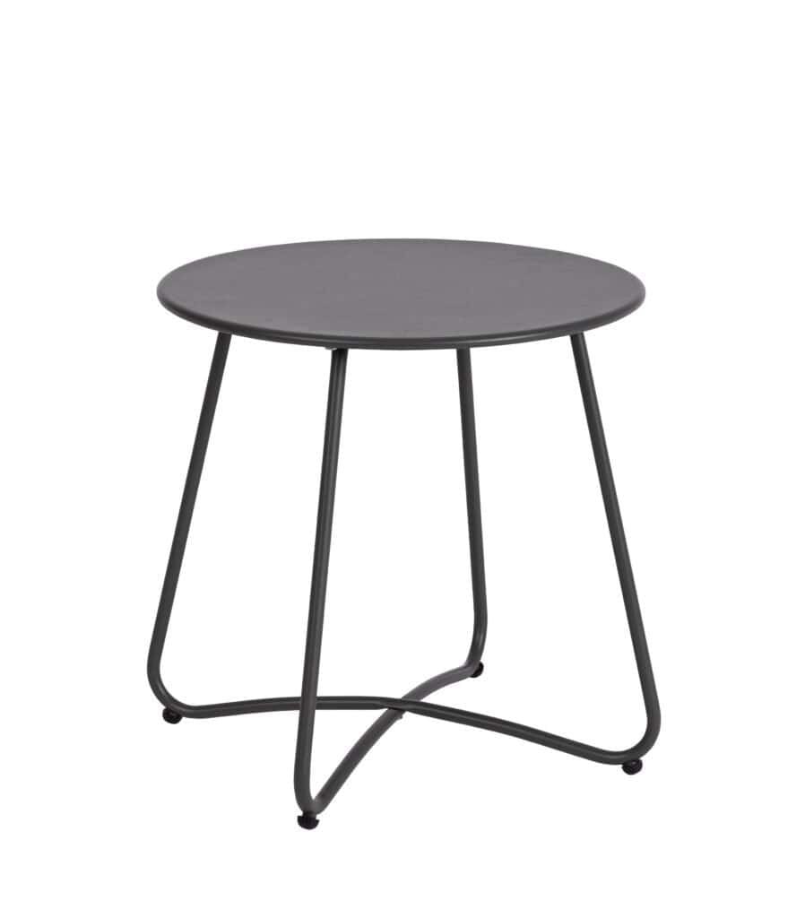 Tavolino Nero Artigianale in Metallo e Legno.