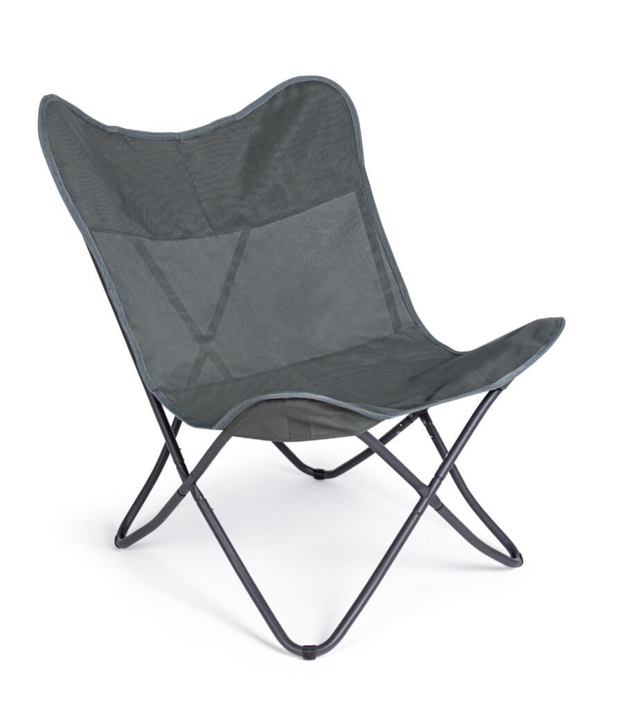 Sedia pieghevole leggera e resistente, ideale per outdoor, campeggio e relax all'aperto.