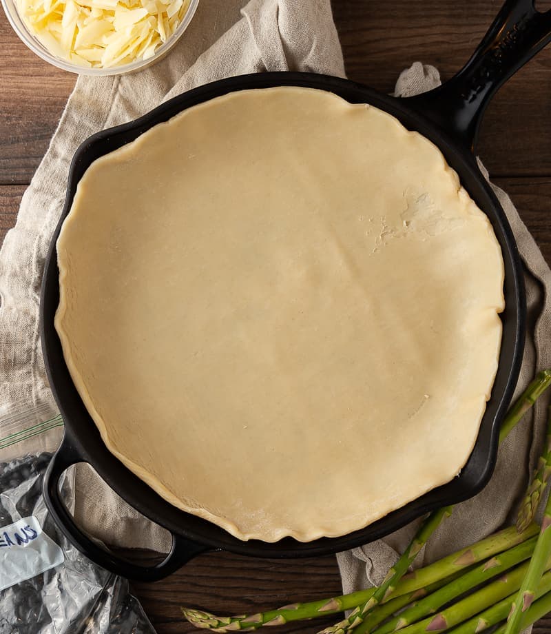 how to cook pie crust in a skillet