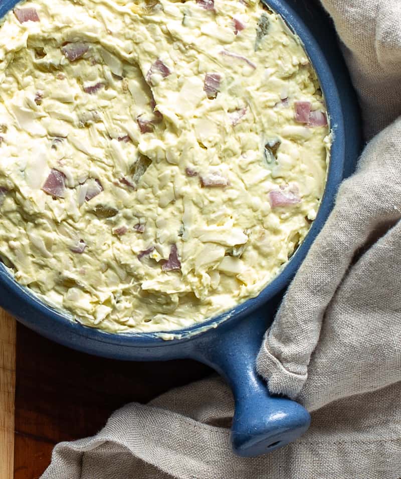 Dip ready to go in the oven