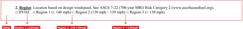 Wind Mitigation Inspection Report Form 1802 Rev 04-26 section 2 region