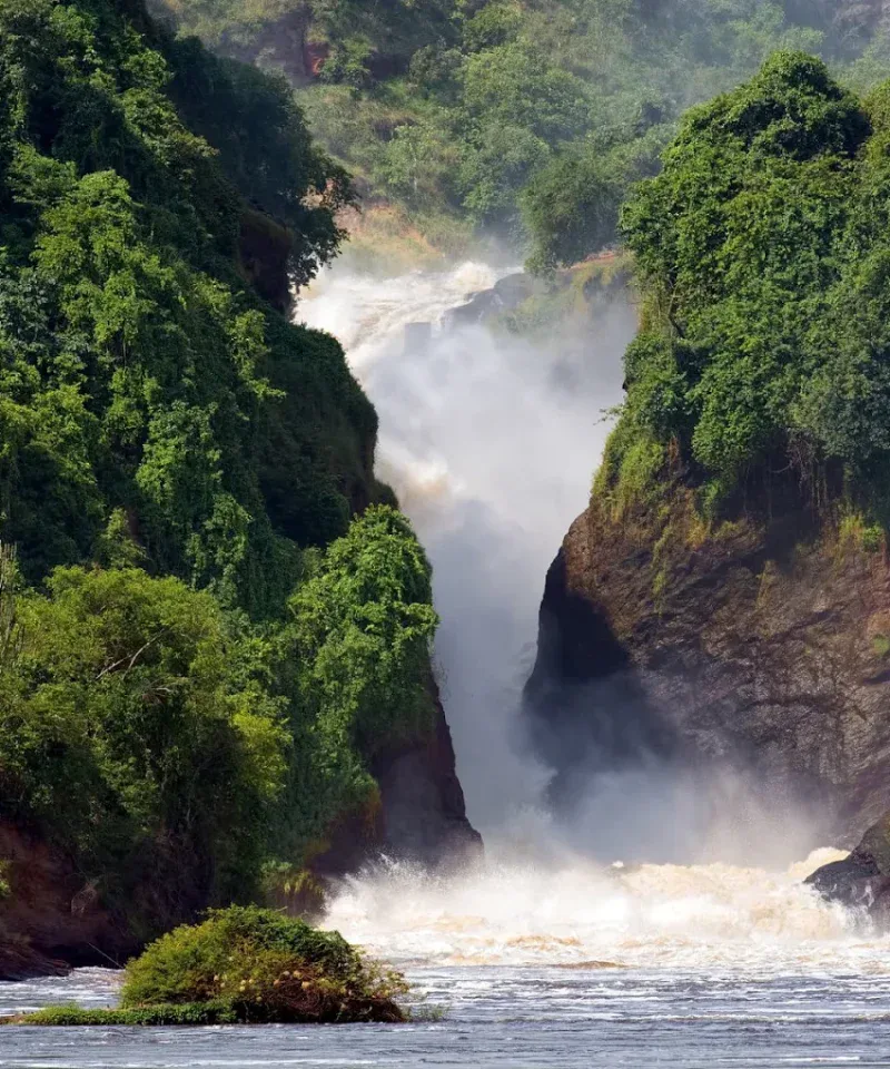 The bottom of the falls