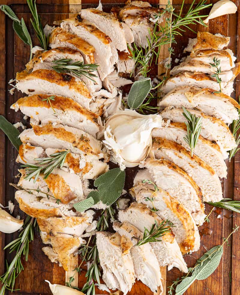 sliced turkey breast