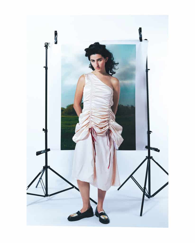 Sasha Donnellan, the Irish designer, in The Cold Magazine — look 1