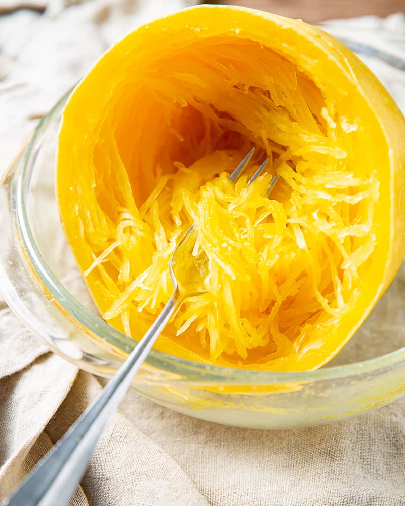 cooked spaghetti squash