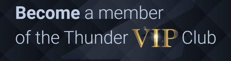 ThunderPick VIP Club page showing exclusive membership benefits and invite-only access