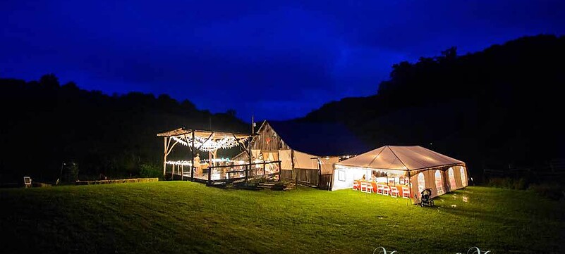 Turn your rural property into a wedding venue business in the day time or at night