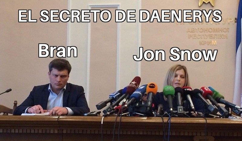 Memes Juego de tronos 8x04. Peli o Manta. Gran secreto